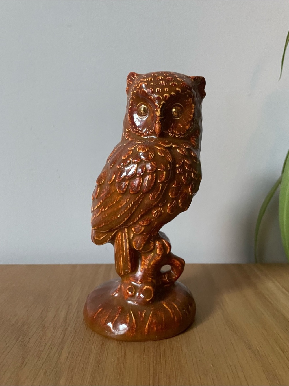 Vintage MCM Ceramic Owl Statue Figurine Retro Cottagecore 5.5” 🦉 ✨